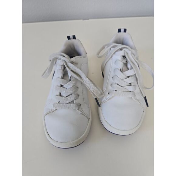 Polo Ralph Lauren Bear Sneakers Kids Size 11 White Purple Preppy Vibes - Picture 5 of 7